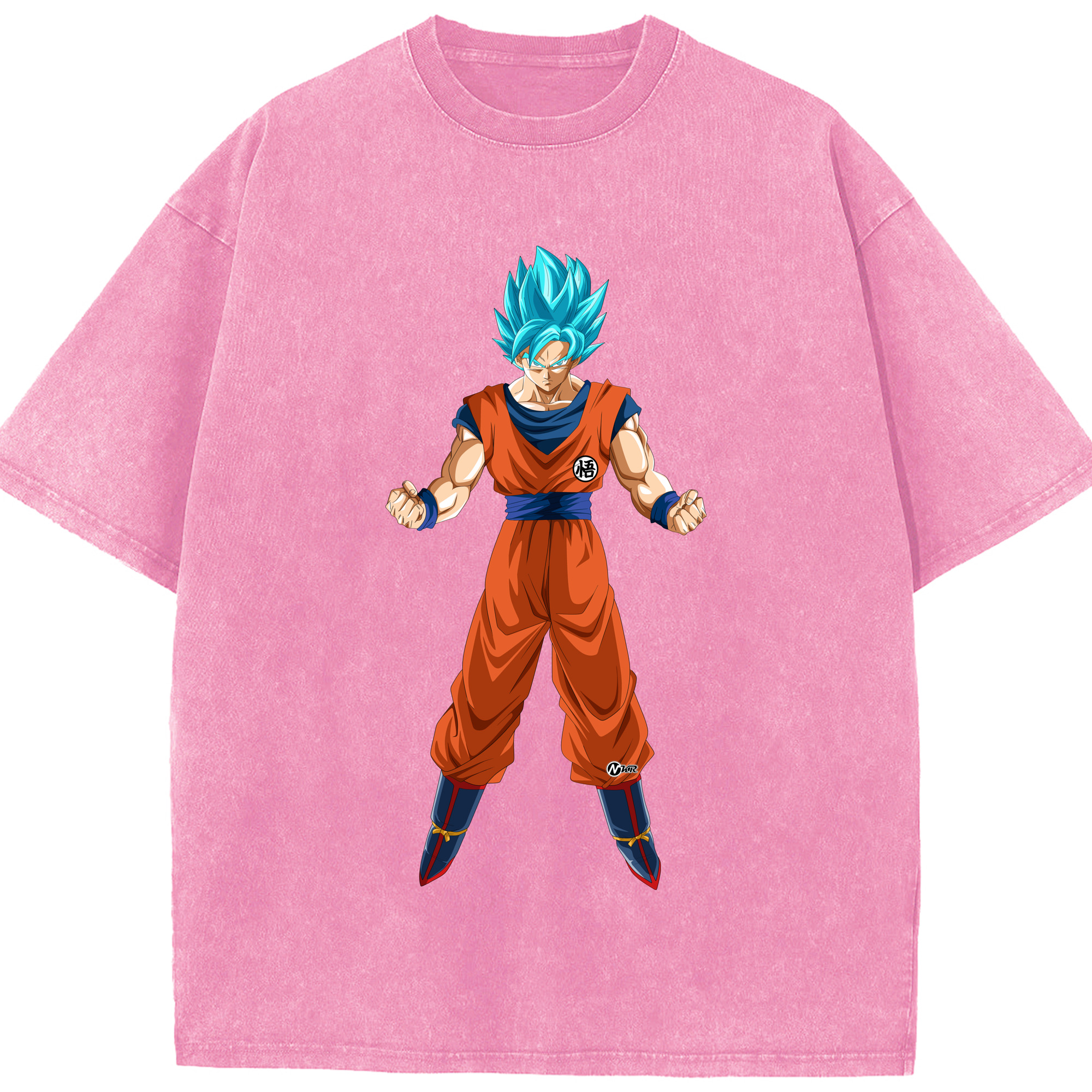 （画像用） ドラゴンボール 孫悟空（そん ごくう）Son Goku カカロット DRAGON BALL Kakarotto 綿100% ヴィンテージ風 半袖Tシャツ（フロントプリント）